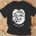 伝統的な日本のマスク、ひょっとこ様式デザイン。 Tシャツ 高齢者への贈り物