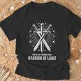 光の戦士 Warrior Of Light This Is The Turning Point 交差する剣 Tシャツ 高齢者への贈り物