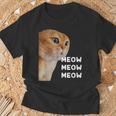 愚かなおしゃべり猫のミームニャーニャーニャー。 Tシャツ 高齢者への贈り物