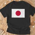 日本の国旗 日の丸 昇る太陽 日本 日書き デザイン Tシャツ 高齢者への贈り物