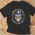 本物のメキシカンパーツを使用したアメリカ製スカル。 Tシャツ 高齢者への贈り物
