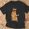 猫エアギター Tシャツ 高齢者への贈り物