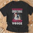 矯正看護師 刑務所看護 Use My Correctional Nurseoice Tシャツ 高齢者への贈り物