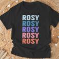面白いギフト名 Rosy パーソナライズ 名前 Tシャツ 高齢者への贈り物