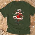 African Santa Wife Dancing African American Christmas T-Shirt Gifts for Old Men