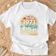 55歳 誕生日 男性女性intage 1971年1971年生まれ レトロデザインブランド Tシャツ 高齢者への贈り物