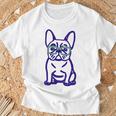 Cute French Bulldog Graphic With Glasses Pop Art Frenchie T-Shirt Gifts for Old Men Cute French Bulldog Graphic With Glasses Pop Art Frenchie T-Shirt Gifts for Old Men