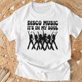 Disco Music It's In Myoul ヴィンテージ 70年代 ダンシング レトロダンス Tシャツ 高齢者への贈り物