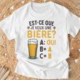 Est-Ce Que Jeeux Une Bière Blague Beauf Alcool Humour T-Shirt Cadeaux pour les vieillards