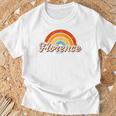 Florence Arizona Azintage Rainbow Rétro Années 70 T-Shirt Cadeaux pour les vieillards