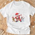 Dabbinganta Christmas おかしいdabサンタクロースクリスマス Tシャツ 高齢者への贈り物