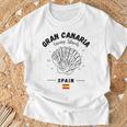 Gran Canariahell Bandera España Almeja España Islas Canarias Camiseta unisex Regalos para ancianos
