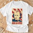 Johannes Brahms クラシック音楽の作曲家 レトロ調 Tシャツ 高齢者への贈り物