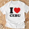 I Love Cebu フィリピン フィリピン人 Tシャツ 高齢者への贈り物