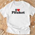 I Love Heart Phuket Thitand Tシャツ 高齢者への贈り物