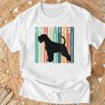 Minichnauzer Perro Retrochnauzer Cuello Camiseta unisex Regalos para ancianos