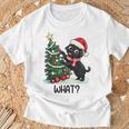 Navidad Lindo Perro Camiseta unisex Regalos para ancianos