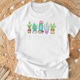 I Be Plantin'hit サボテン 多肉植物 面白い植物 ガーデン Tシャツ 高齢者への贈り物