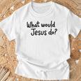What Would Jesus Do 長袖tシャツ Tシャツ 高齢者への贈り物