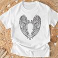 かわいい天使の羽 Tシャツ 高齢者への贈り物
