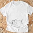 やる気スイッチ故障中 ペキニーズ グッズ 犬 おもしろ 面白い ネタ 笑える 和風 Tシャツ 高齢者への贈り物