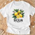 シチリア イタリア シチリア イタリア フレッシュ イタリアン レモン シチリア Tシャツ 高齢者への贈り物