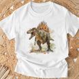 スピノサウルス 恐竜モチーフ イラスト スピノサウルス Tシャツ 高齢者への贈り物