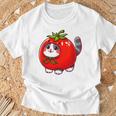 トマトの猫 コスチューム Tシャツ 高齢者への贈り物