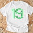 ナンバー19シャツ レトロユニフォーム ヨーロッパスタイル バックプリントジャージ Tシャツ 高齢者への贈り物