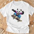 パンダベア スケートボード スケーター パンダベ Tシャツ 高齢者への贈り物
