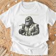 ボスゴリラ ビジネスユーモア アルファなリーダー Tシャツ 高齢者への贈り物