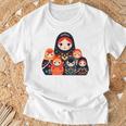 マトリョーシカ ロシア人形 入れ子人形 マトリョーシカ 長袖tシャツ Tシャツ 高齢者への贈り物