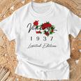 ヴィンテージ 89歳の誕生日 デコレーション ヴィンテージ 1937 89歳 Tシャツ 高齢者への贈り物