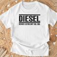 面白いディーゼルトラックtシャツ。 長袖tシャツ Tシャツ 高齢者への贈り物