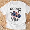 面白いドラッグレースカーnosスプレー Itend It Tシャツ 高齢者への贈り物