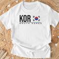 韓国国旗 韓国スポーツゲーム アスレチックジャージースタイル Tシャツ 高齢者への贈り物