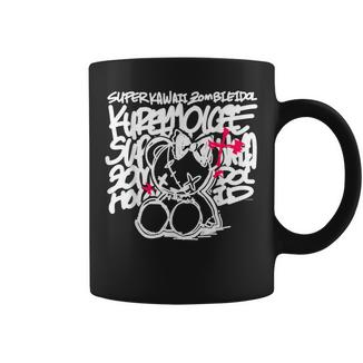 【クレイジー・オリー】Super Kawaii Zombie Idol 黒 コーヒーマグ - Kawaiitshirt