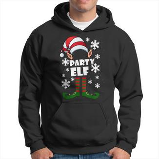 Party Elf Partnerlook Elfen Weihnachten Ugly Christmas Kapuzenpullover - Seseable