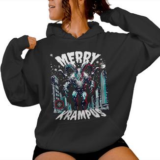 Frohe Krampus Nacht Frauen Kinder Weihnachten Happy Krampusnacht Kapuzenpullover für Damen - Seseable