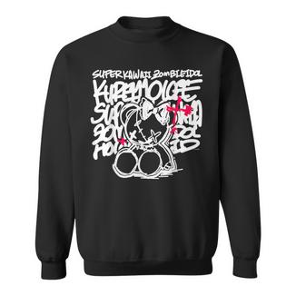 【クレイジー・オリー】Super Kawaii Zombie Idol 黒 スウェットシャツ - Kawaiitshirt