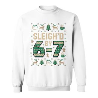 6-7 Christmas Ugly Sweater Six Seven Xmas 67 Meme Santa Elfs Sweatshirt | Mazezy