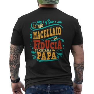 Abbigliamento Lavoro Regalo Divertente Papà Macellaio T-shirt da uomo con stampa posteriore - Novitaregali