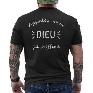 Appelez-Moi Dieu Çauffira T-shirt imprimé au dos - Cadeauxyz