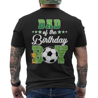 Calcio Papà Compleanno Ragazzi Festa Famiglia T-shirt da uomo con stampa posteriore - Novitaregali