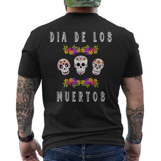 Décoration De Fête Assortie Dia De Los Muertos T-shirt imprimé au dos - Cadeauxyz