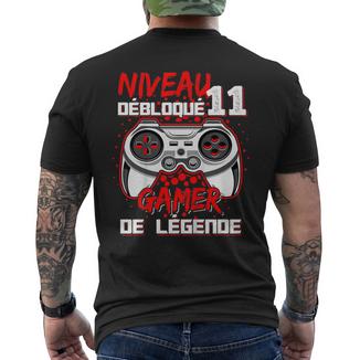 Enfant Cadeau Anniversaire 11 Ans Garçon Humour Gamer T-shirt imprimé au dos - Cadeauxyz
