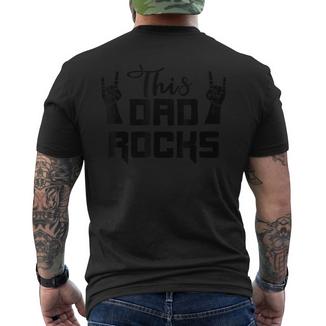 Fantastico Migliore Papà Regalo Padre Divertente Dad Rocks T-shirt da uomo con stampa posteriore - Novitaregali