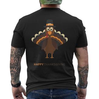 Humoristique Avec Inscription Happy Thanksgiving T-shirt imprimé au dos - Cadeauxyz