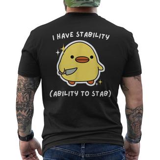 J'ai Latabilité Et La Capacité De Poignarder Drôlement T-shirt imprimé au dos - Cadeauxyz