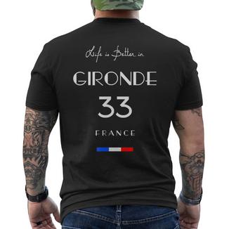 Laie Est Meilleure À Gironde Numéro 33 Bordeaux France T-shirt imprimé au dos - Cadeauxyz